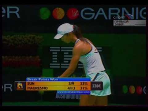 AO2006 R1 Amelie モーレスモ vs Tiantian Sun P．9