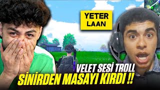 Si̇ni̇rden Masayi Kirdi Velet Sesi̇ Troll - Pubg Mobile