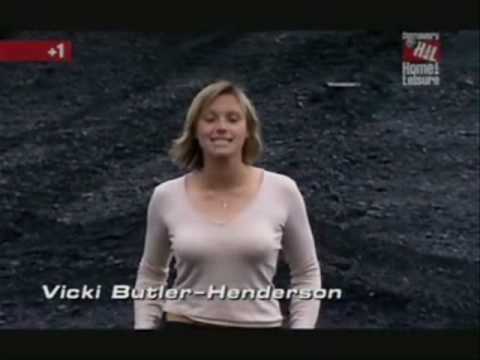 Vicki Butler Henderson of Fifth Gear excited nipples by a TVR