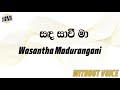 Sanda Savi Maa - Wasantha Madurangani (Karaoke version without voice)