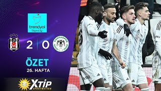 Merkur-Sports | Beşiktaş (2-0) T. Konyaspor - Highlights/Özet | Trendyol Süper L