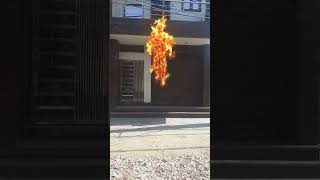 Flying In The Sky As A Fire Man