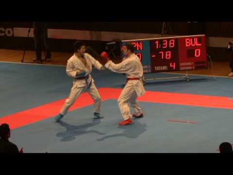 2009 WKF Jr Worlds -21 Men -78 Kg Aka Japan vs Ao Bulgaria