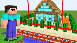 Как Нубу Пройти В 100% Защищенный Дом Про В Майнкрафт ! Нубик И Троллинг Ловушка Minecraft Дак Плей