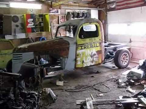 Walk around Mike's'41 Chevy rat rod truck Ol' Fireball