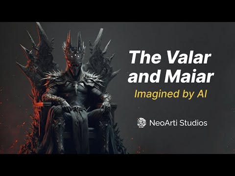 The Valar and Maiar imagined by AI