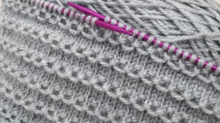 Üç günde yelek örün o kadar kolay iki şiş örgü modeli anlatımı ✔️crochet knittin