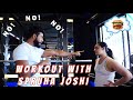 Training Spruha Joshi @spruhaajoshi  |  Workout Vlog | Fitnesstalks_with_pranit