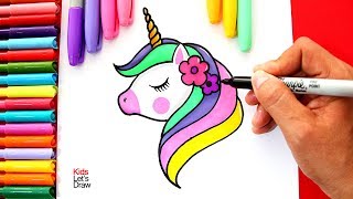 Te Enseño A Dibujar Y Pintar Un Unicornio En Colores Pastel Fácil