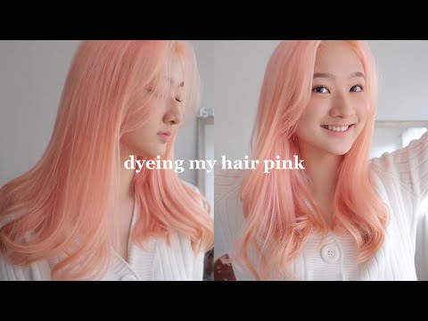bleaching + dyeing my hair pink for only 35 pesos!! (Philippines) - YouTube