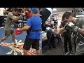 LUCAS MATTHYSSE MONSTER WORKOUT; EXPLODES ON MITTS, DRILLS HEAVYBAG