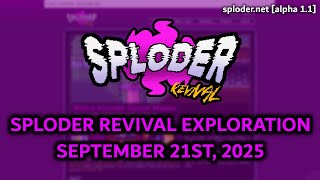 Sploder Revival Exploration September 21St, 2025