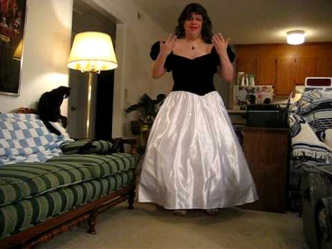 Black and White 80's Gown. Black and White 80's Gown