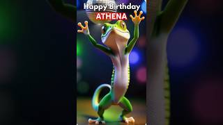 Happy Birthday Athena A Fun Aussie Birthday Wish And Song. Share A Gecko Oz E-Card.