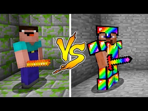 MINECRAFT - NOOB VS PRO: RAINBOW ARMOR in Minecraft