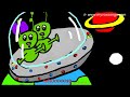Three little men in a flying saucer - nursery rhymes and baby songs