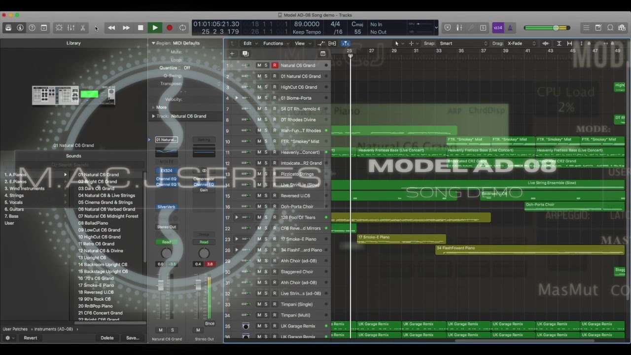 MODEL AD-08 Sound Library (Song Demo)