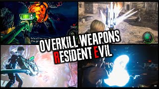 Every Overpoweredstrongest Weapons In Resident Evil Main Games