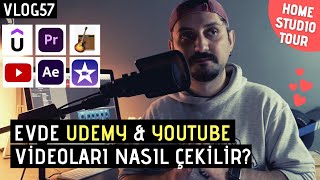 Udemy ve YouTube Videolarımı Nasıl Çekiyorum? | Ev Stüdyo Düzeni