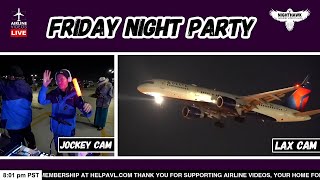 LIVE AIRPORT ACTION at Los Angeles Airport | FRIDAY NIGHT FUN