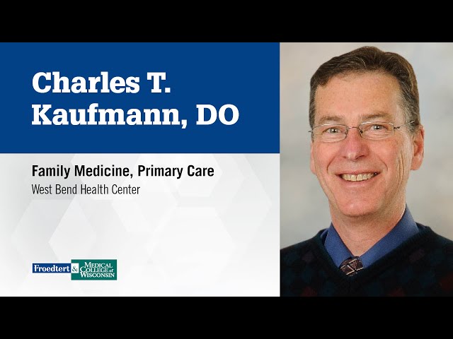 Watch Dr. Charles Kaufmann, family medicine physician on YouTube.