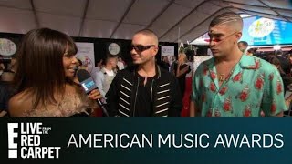 J Balvin Bad Bunny Talk Teaming Up With Cardi B E Red Carpet Live Events J Balvin Bad Bunny Talk Teaming Up With Cardi B E Red Carpet Live Events