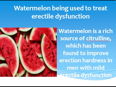 Natural Viagra From Watermelon And Lemon