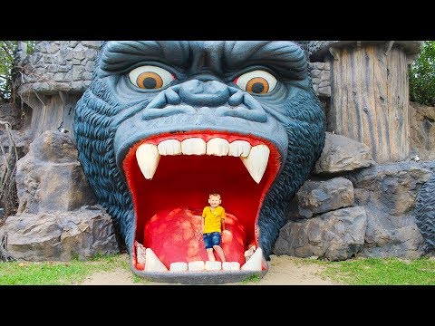 Vlad and Kirill play Hide and Seek on the Playground / Funny song for kids