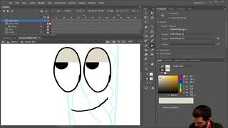 Rigging eyes and eyelids in Animate cc and Animate it with frame picker