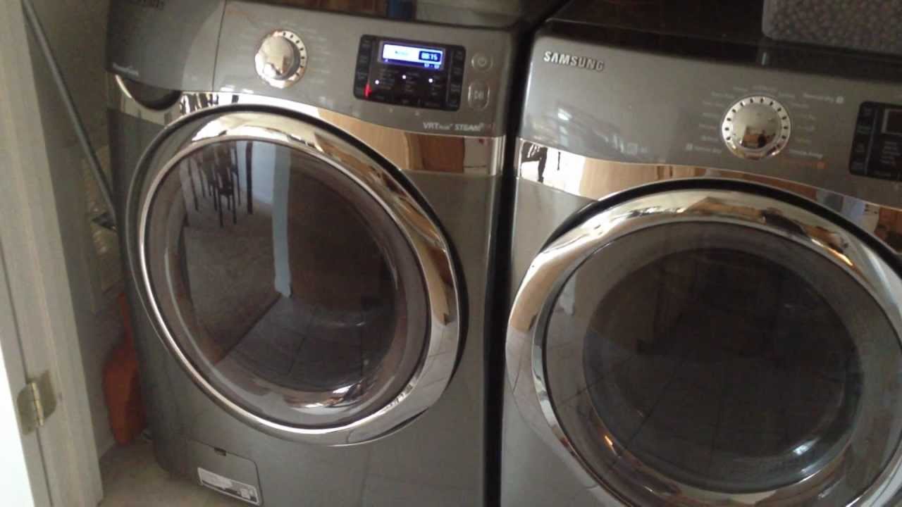 Samsung Front Loader Washer and Dryer Review WF520ABP - DV520AEP - YouTube