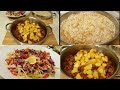 Tas Kebabı İle Akşam Yemeği Menüsü/Pilav/Salata/Seval Mutfakta