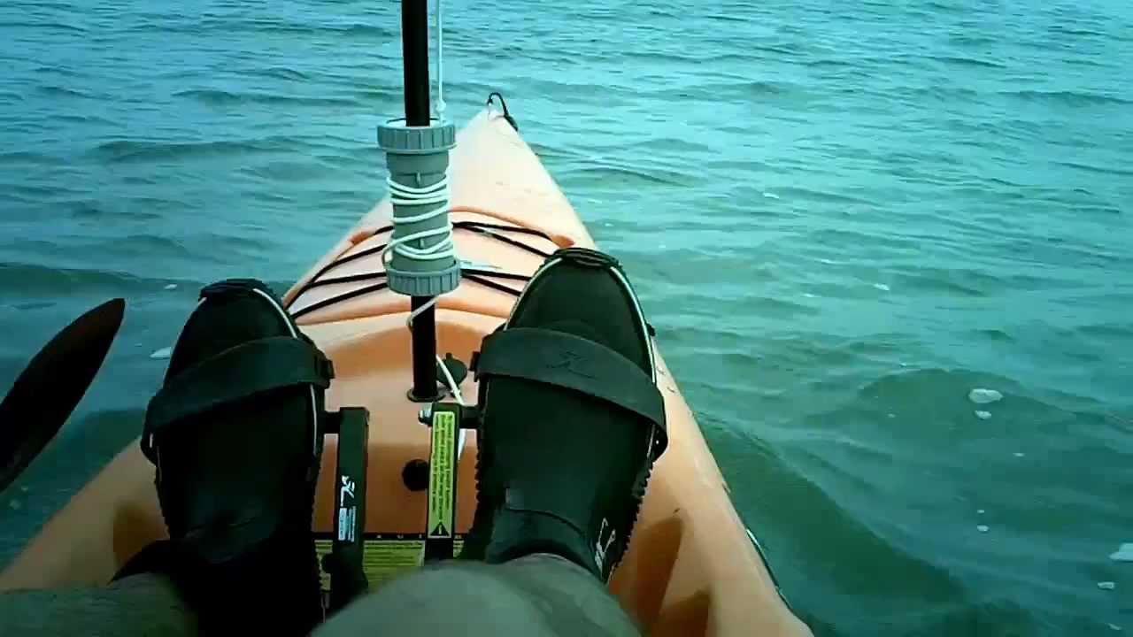 DIY sail kit for the Hobie Adventure - YouTube