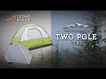 Cedar Ridge 2-Pole Tent Setup