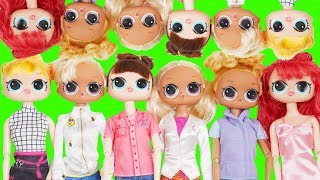 LOL Families ! Big Custom Barbie Doll Toy Show Under Wraps Teeth