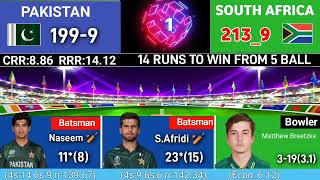 Live Stan Vs South Africa Live Match Pak Vs Sa 1St T20 Live Match Today Last Over