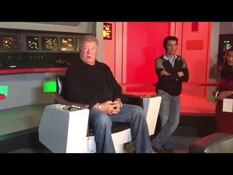 William Shatner at Star Trek: The Original Series Set Tour