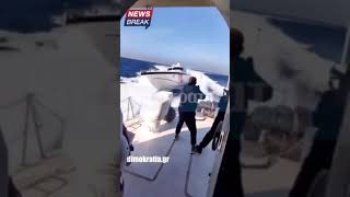 Türk Sahil Güvenlik botu, Yunan botunu uluslararası sulara kadar kovaladı!