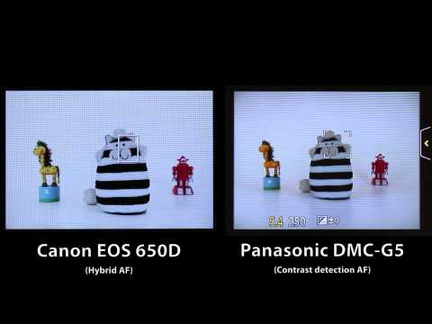 Canon 650D Hybrid AF Vs. Panasonic DMC-G5 - by dpreview.com