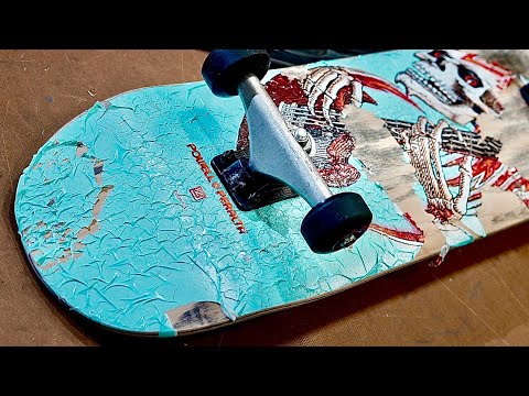 WE SOAKED A POWELL PERALTA FLIGHT DECK IN NAIL POLISH REMOVER