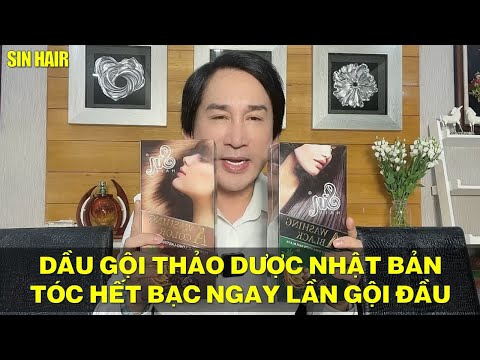 Kim Tự Long review dầu gội phủ bạc Sin Hair | Phủ bạc ngay lần gội đầu tiên