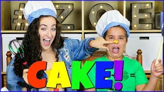 RAINBOW CheckerBoard Cake - How to Make a Surprise Inside Rainbow Cube Cake