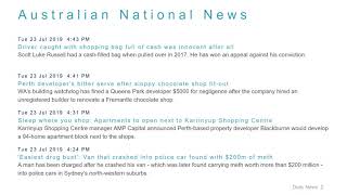 National News Headlines for 23 Jul 2019 - 6 PM Edition
