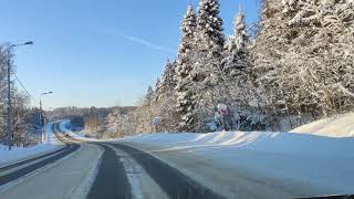 We Are Driving In The Istra District Of The Moscow Region In Winter