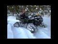 Amazing Polaris 6x6 Sportsman 800 Big Boss ATV tatou UTV snow tracks kit chains 6 belter six wheeler