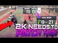 2K NEEDS TO PATCH THIS NOW! INSANE 19-0 COMEBACK VS ELITE 3 TRYHARDS! NBA 2K19 POST SCORER BUILD