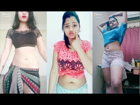 Very indian girl dancing navel fan compilations