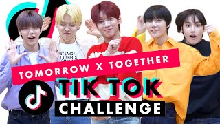 Are TOMORROW x TOGETHER the Best TikTok Dancers?! | TikTok Challenge Challenge |