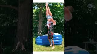 Matt Delivers A Vertical Suplex To Baby Into A Pool