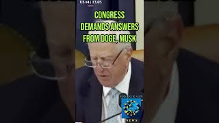 Breaking Congress Demands Answers From Doge And Musk Us