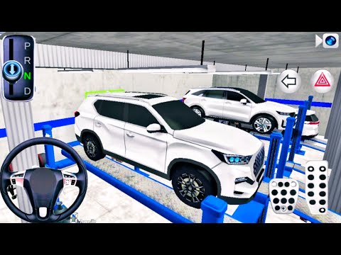 New Rexton SUV car in Auto Repair Shop Funny Driver 3D Driving Class Simulation Android Gameplay